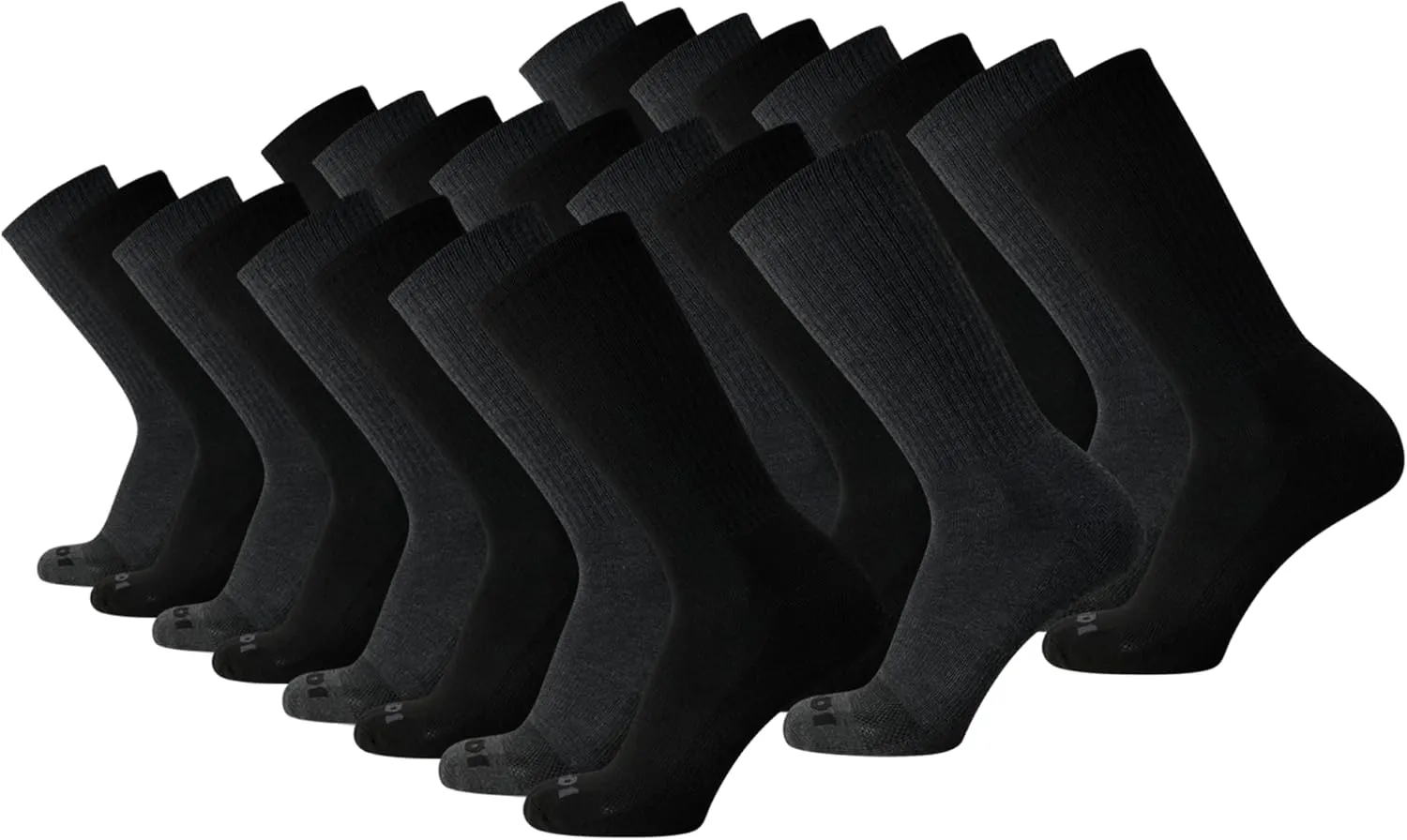 AND1 Men's Socks - Athletic Cushion Crew Socks (24 Pack)