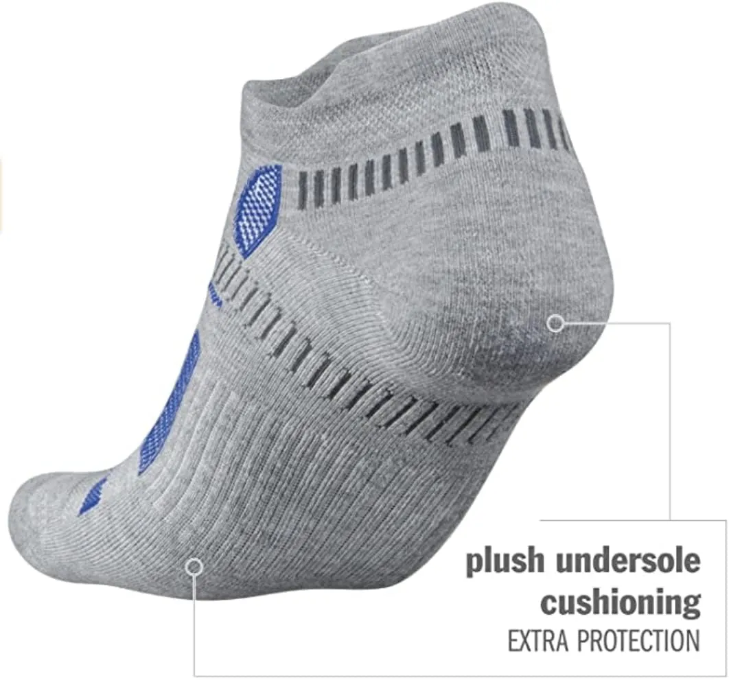 Balega Unisex Adult Hidden Contour Impact Resistance/Cushioning Performance No Show Athletic Running Socks (1 Pair)