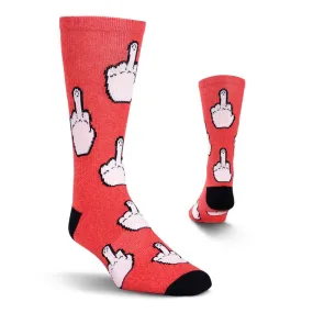 Big Bird Middle Finger Crew Socks (Men's)
