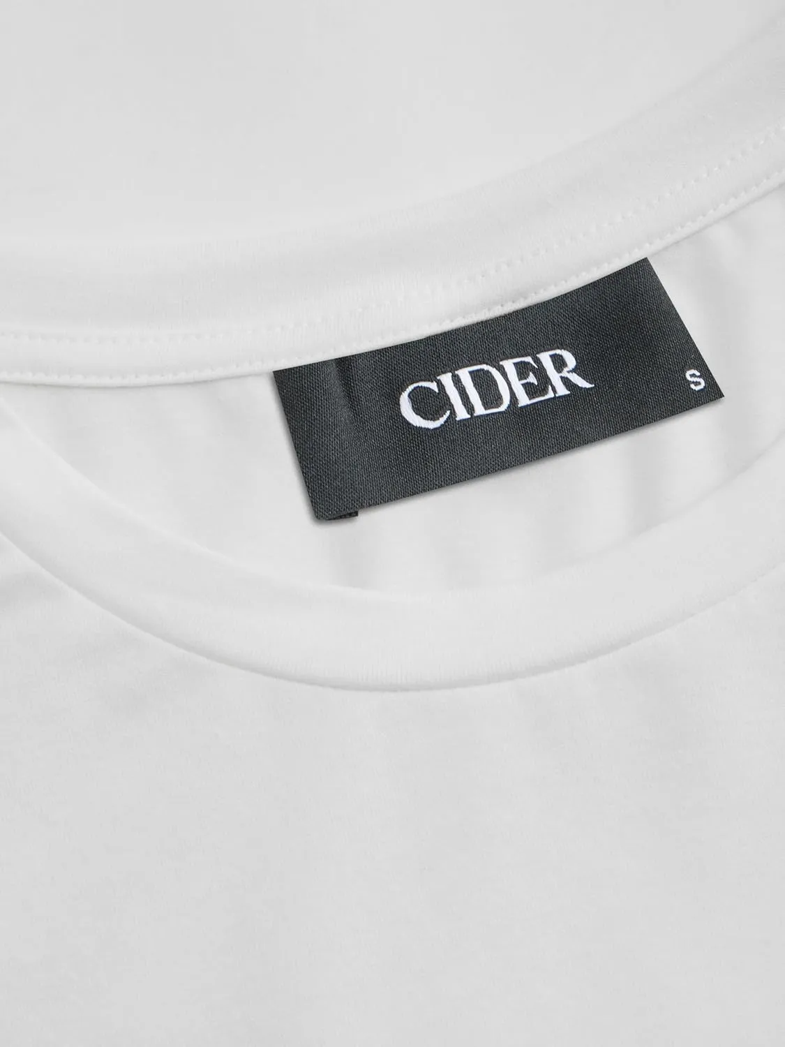CIDER Graphic Tees for Women Crew Neck Abstract Pattern Oversized Fit Sweet & Hot Short Sleeve Tee Shirt