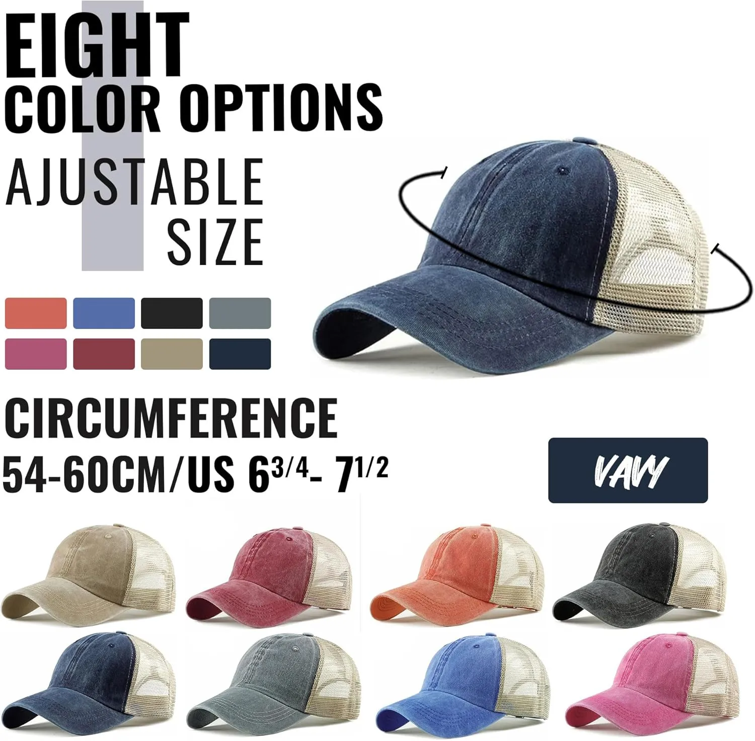 CLAPE Mesh Baseball Cap Summer Breathable Trucker Mesh Hat Golf Dad Hats Quick Dry Cool Hats Outdoor Sports Running Cap