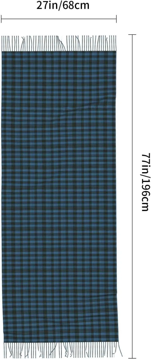 Classic Scottish Tartan Plaid Imitation Cashmere Tassel Scarf Winter Scarf Autumn Softest Classic Warm