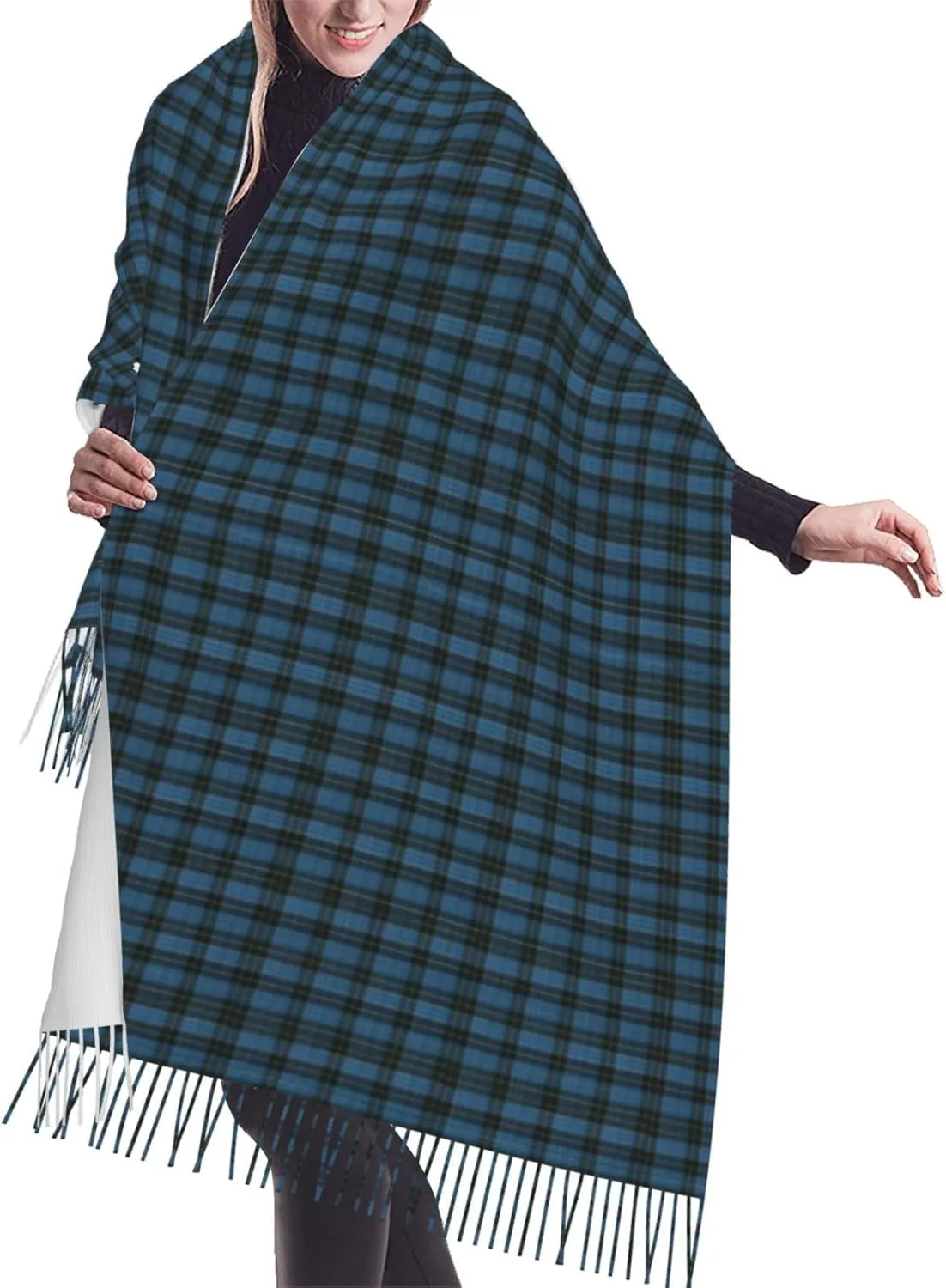 Classic Scottish Tartan Plaid Imitation Cashmere Tassel Scarf Winter Scarf Autumn Softest Classic Warm