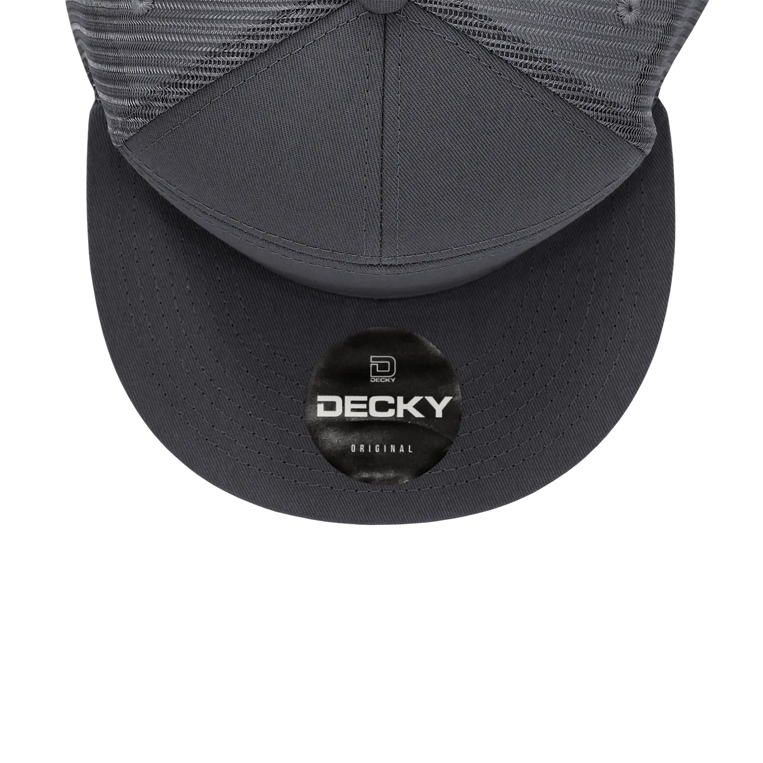 Decky 1133 7 Panel High Profile Structured Cotton Blend Trucker Hat