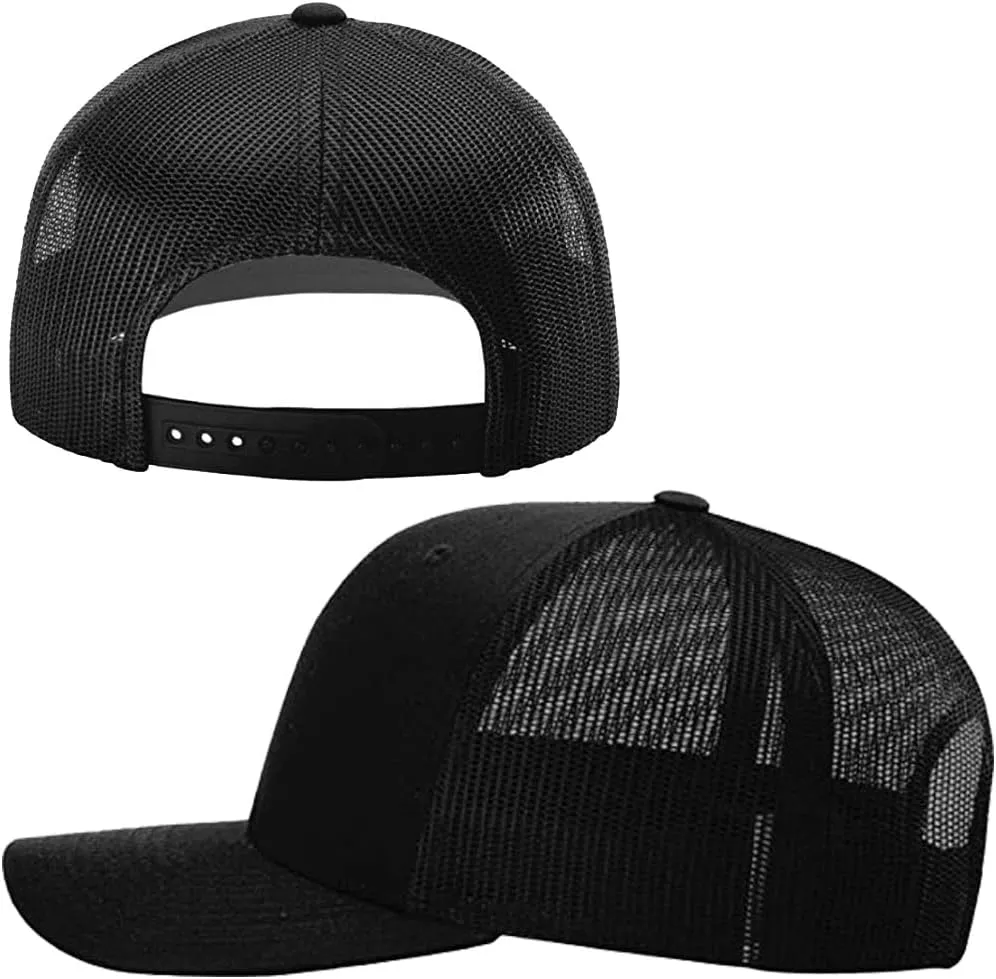 Embroidery Custom Logo Trucker Hats for Men Adjustable Snapback Mesh Cap Outdoors Baseball Cap