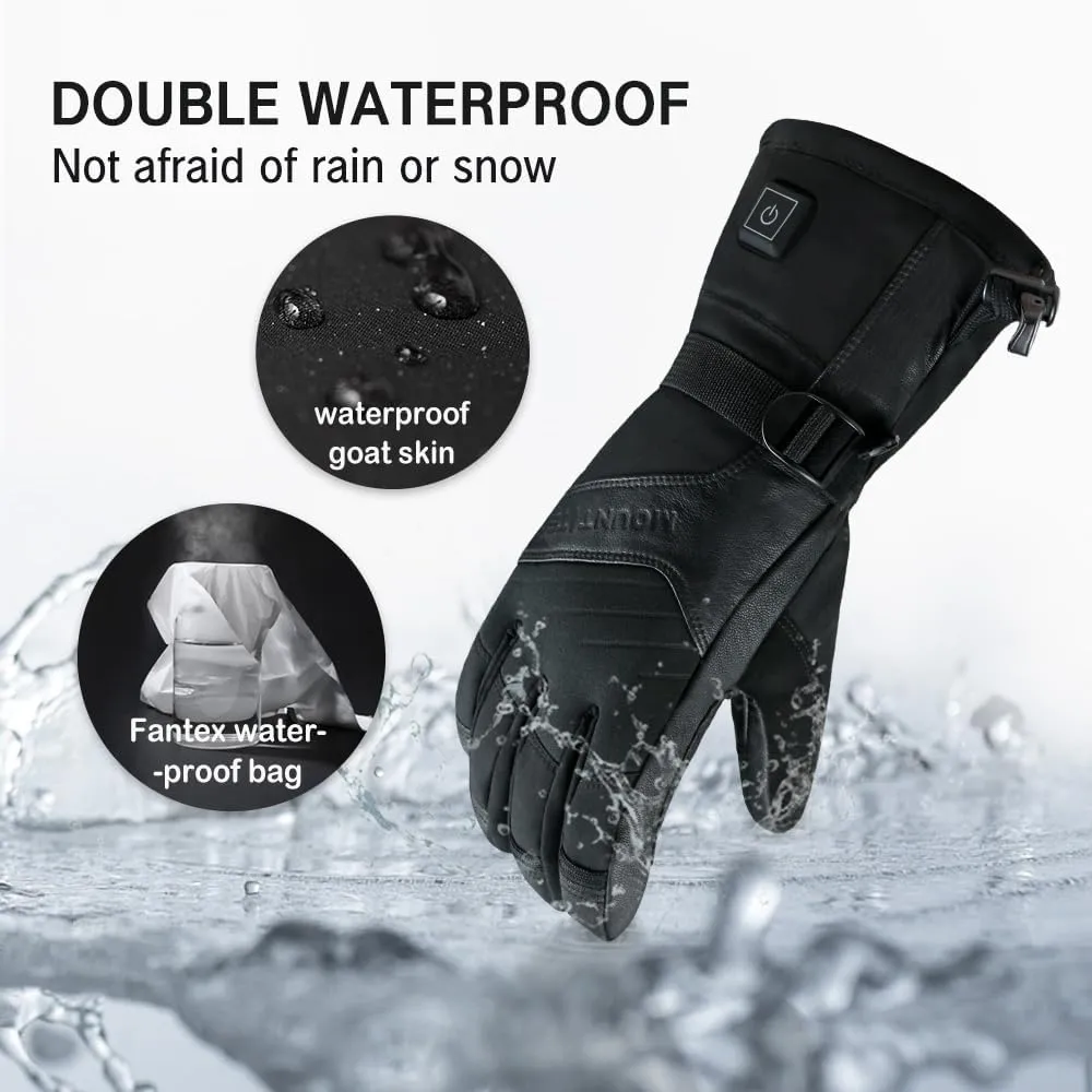 Explorer 3 Unisex Skiing & Snowboarding Heated Gloves Waterproof Touch Screen Cold Weather Winter Gloves