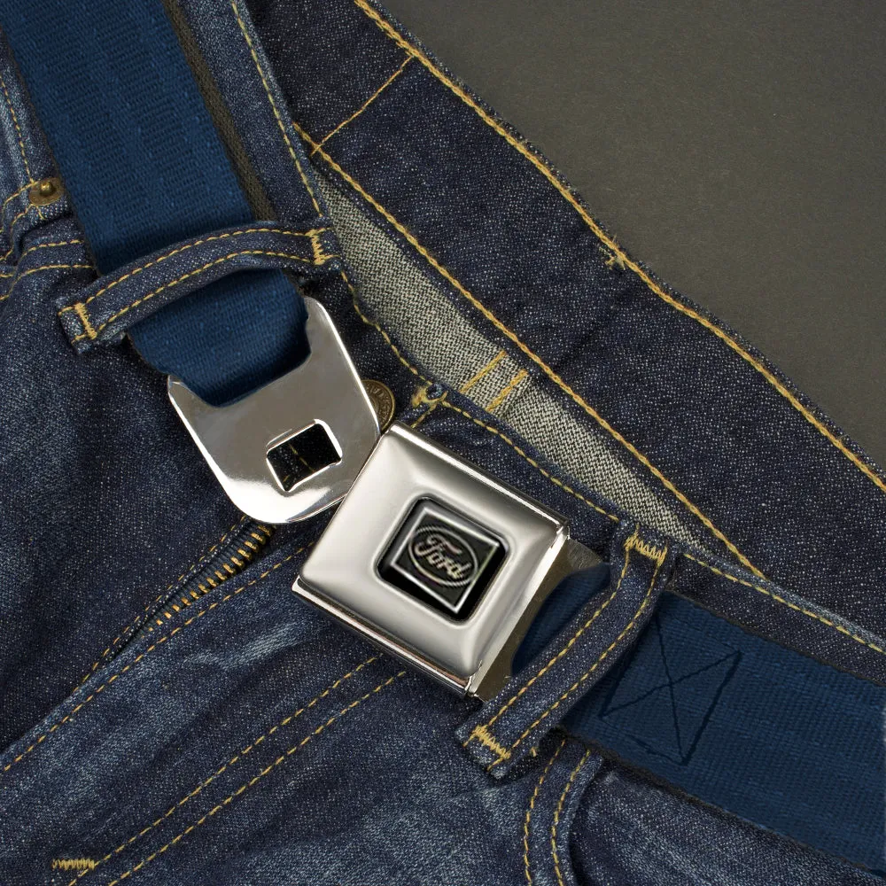Ford Emblem Seatbelt Belt - Navy Panel Webbing