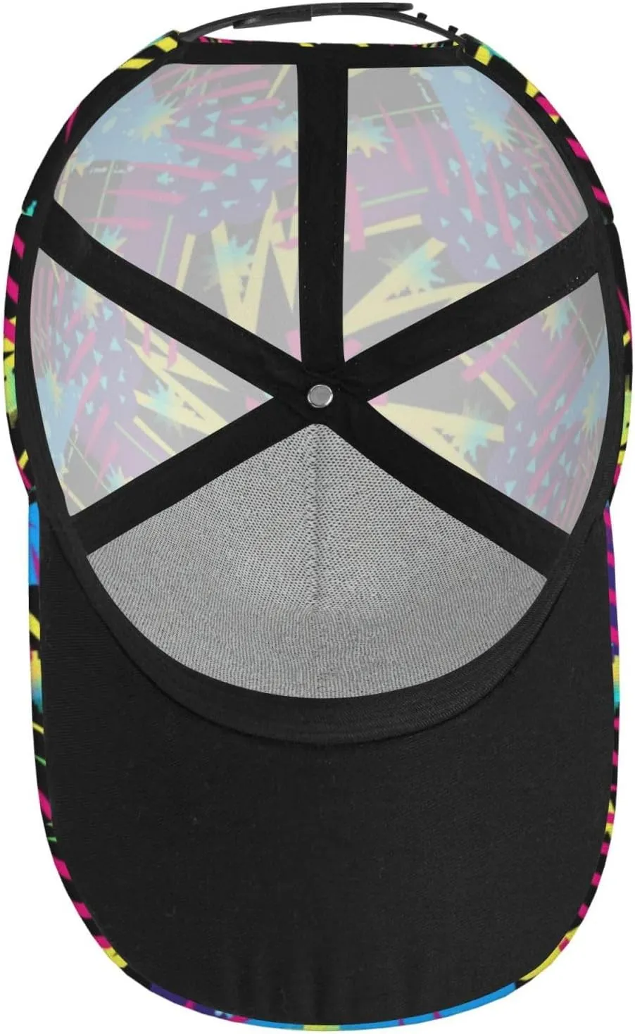 Funny Graffiti Hats Colorful Graffiti Baseball Cap Adjustable Snapback Trucker Hat for Women Men