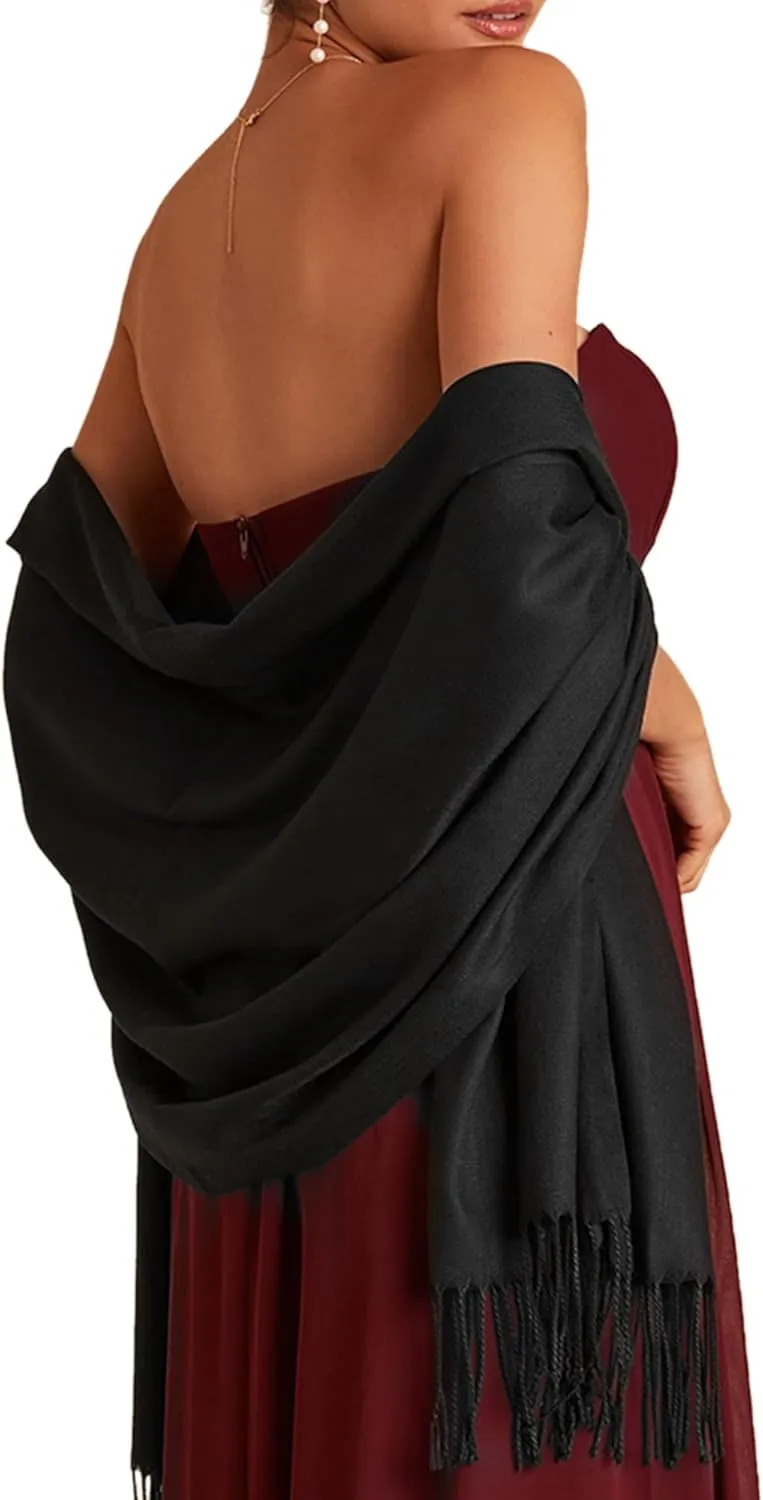 FURTALK Pashmina Shawls and Wraps for Evening Dress Women's Scarf Wedding Bride Bridesmaid Gifts Winter Scarves