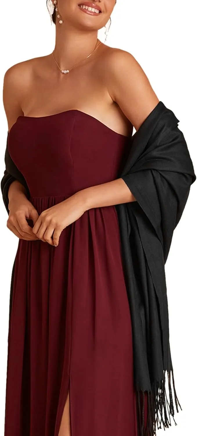 FURTALK Pashmina Shawls and Wraps for Evening Dress Women's Scarf Wedding Bride Bridesmaid Gifts Winter Scarves