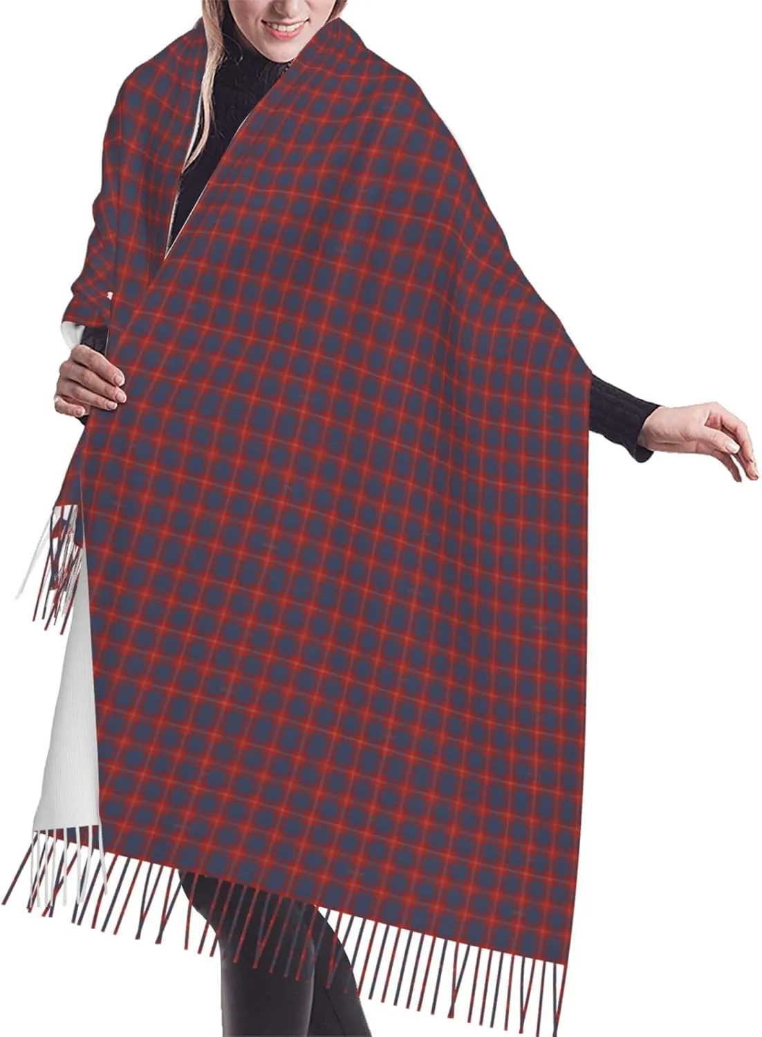 Holyrood Original Scottish Tartan Imitation Cashmere Tassel Scarf Winter Scarf Autumn Softest Classic Warm