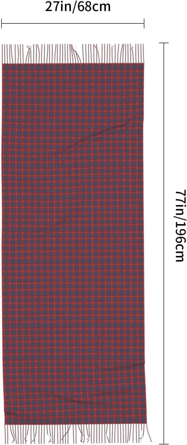 Holyrood Original Scottish Tartan Imitation Cashmere Tassel Scarf Winter Scarf Autumn Softest Classic Warm