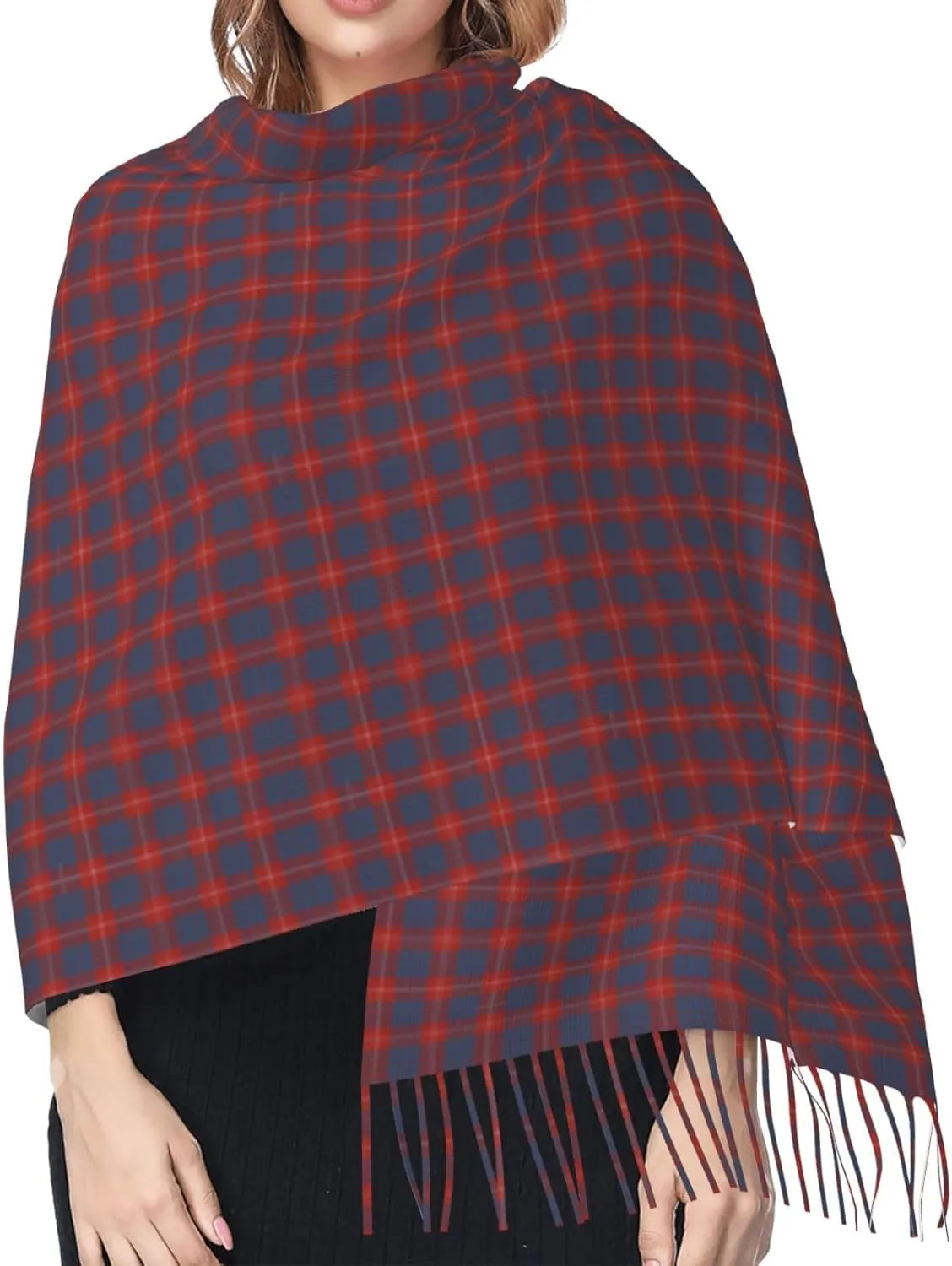 Holyrood Original Scottish Tartan Imitation Cashmere Tassel Scarf Winter Scarf Autumn Softest Classic Warm