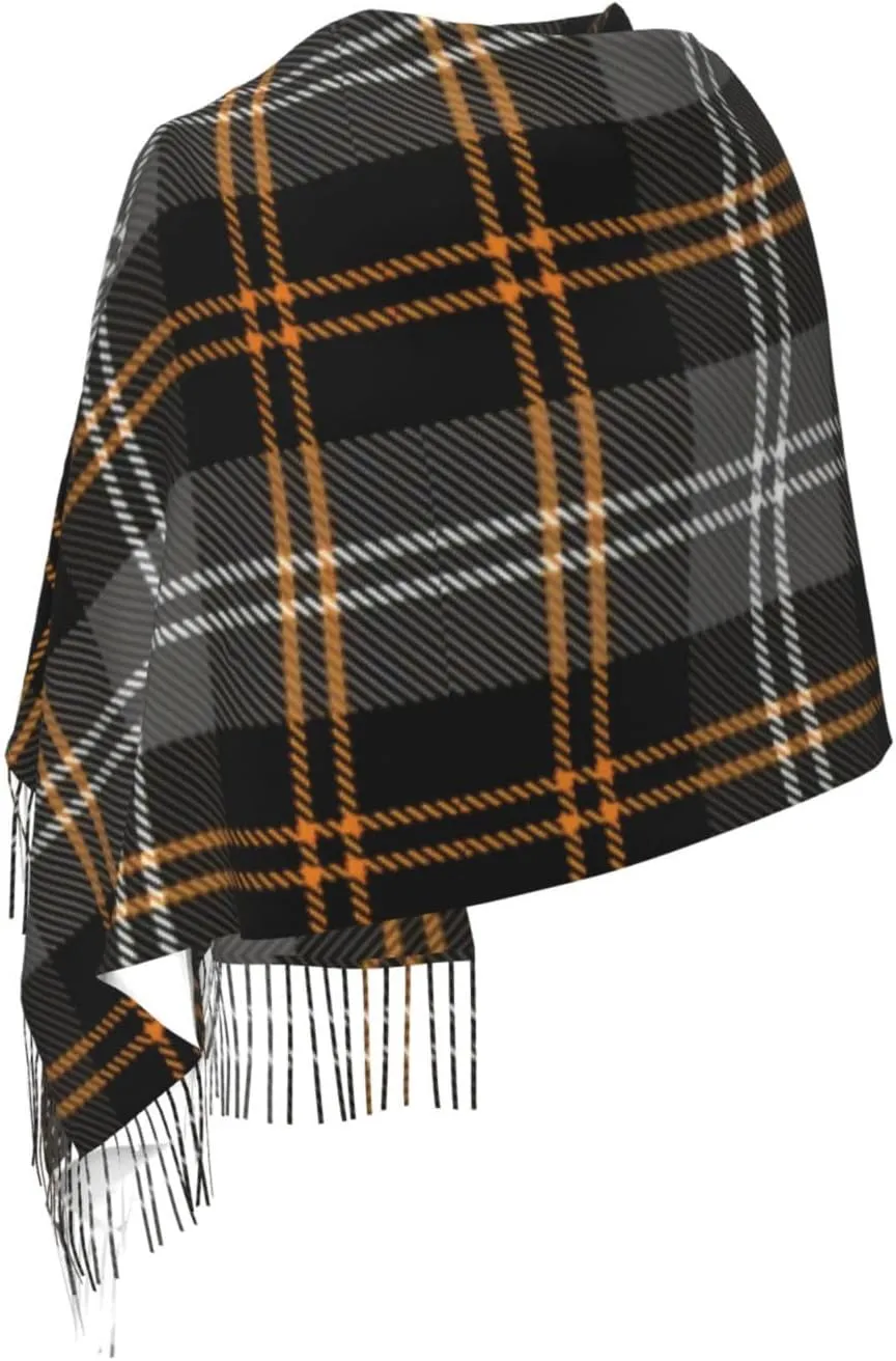 Hunting Scottish Tartan Imitation Cashmere Tassel Scarf Winter Scarf Autumn Softest Classic Warm
