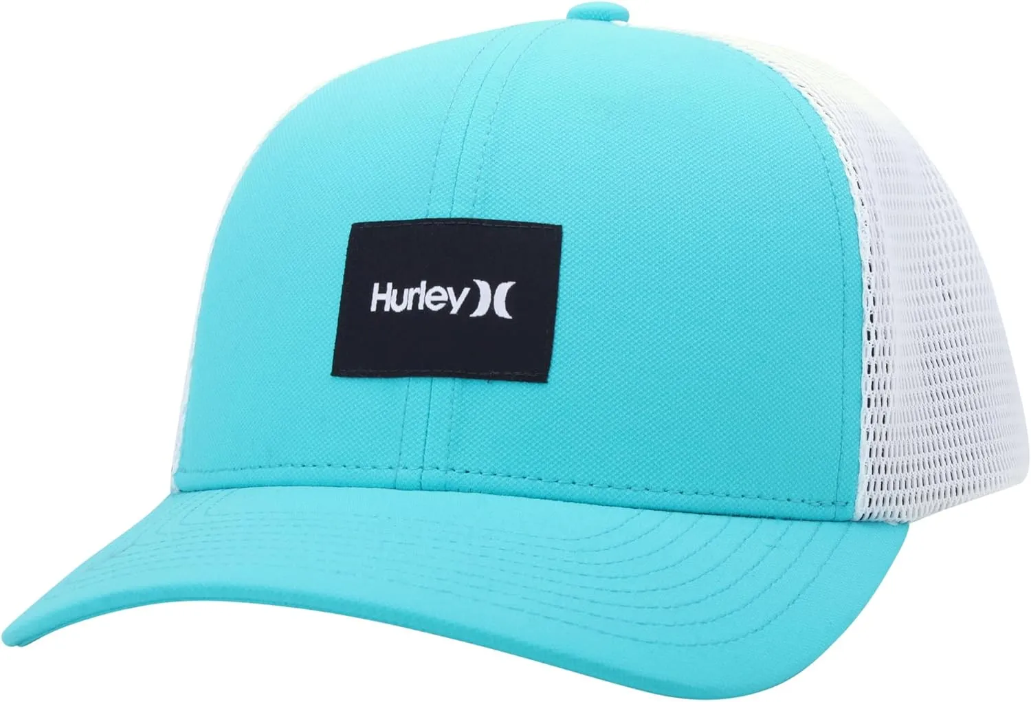 Hurley Men's Snap Back Hats - Fairway Trucker Mesh Baseball Cap Hats for Men, Size One Size, Light Aqua