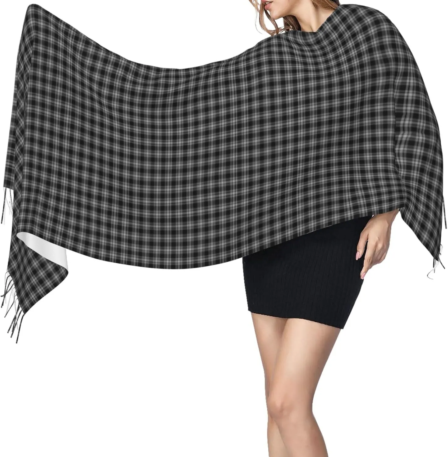 Ireland National Tartan Imitation Cashmere Tassel Scarf Winter Scarf Autumn Softest Classic Warm