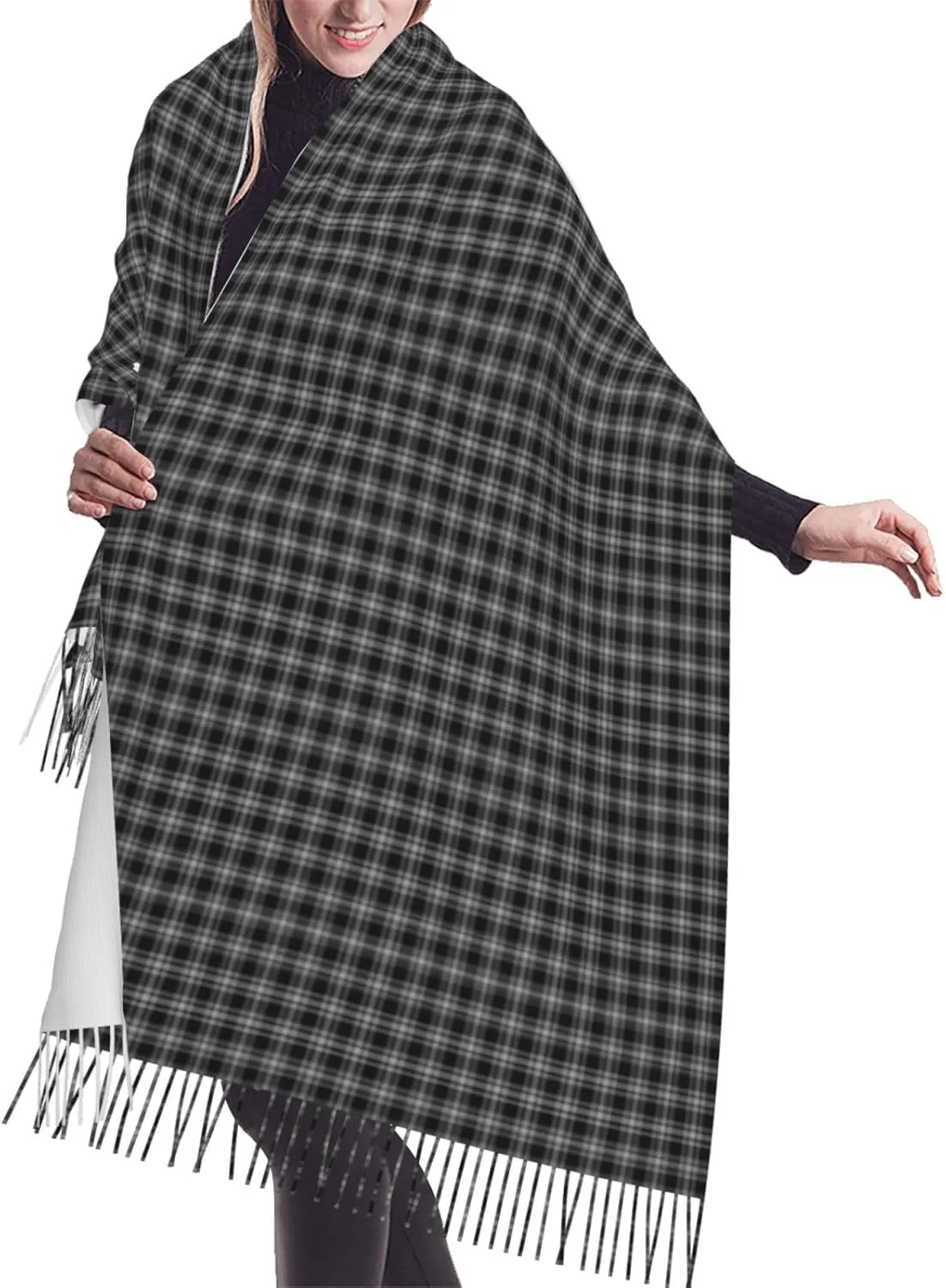 Ireland National Tartan Imitation Cashmere Tassel Scarf Winter Scarf Autumn Softest Classic Warm