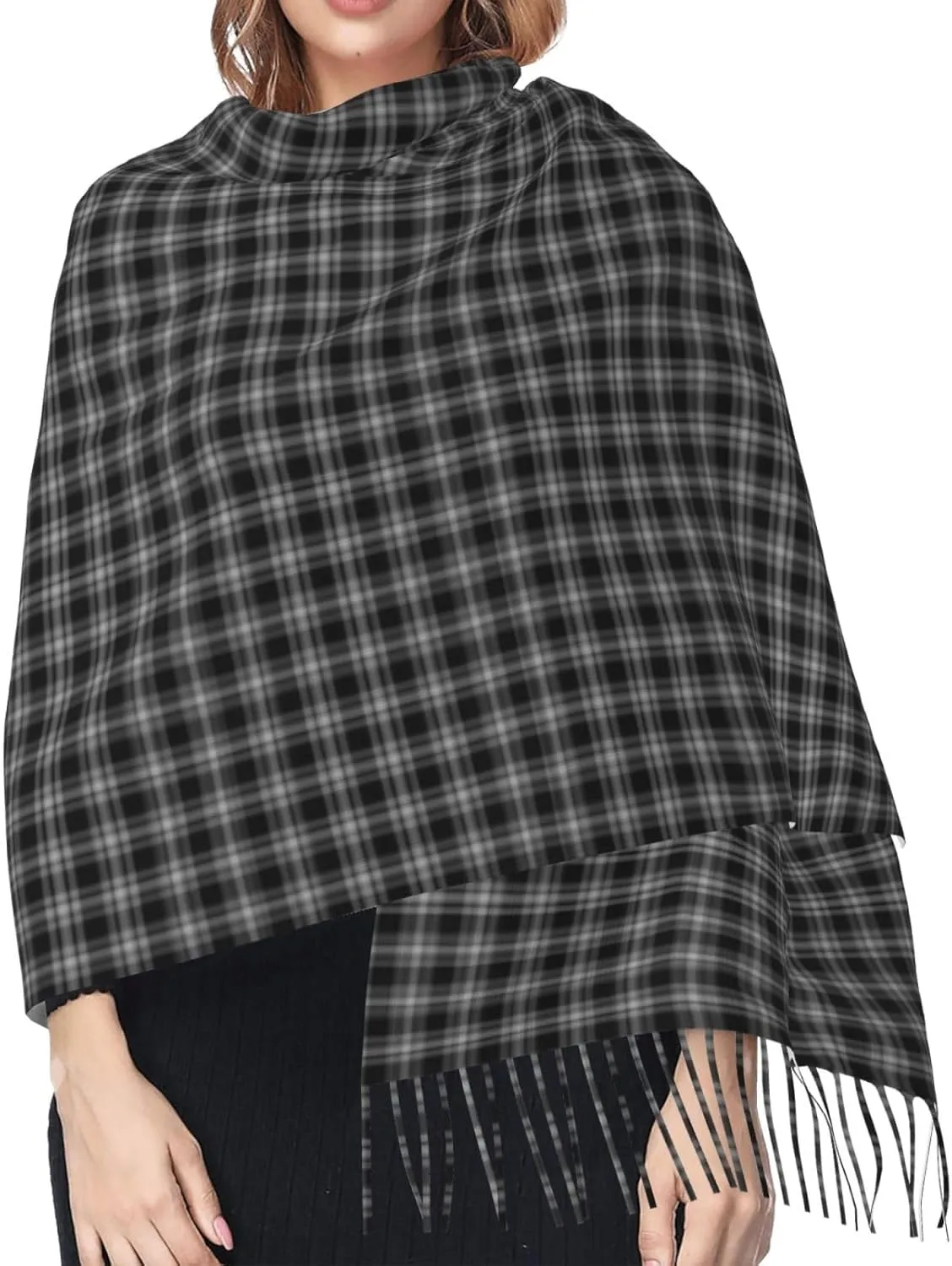 Ireland National Tartan Imitation Cashmere Tassel Scarf Winter Scarf Autumn Softest Classic Warm