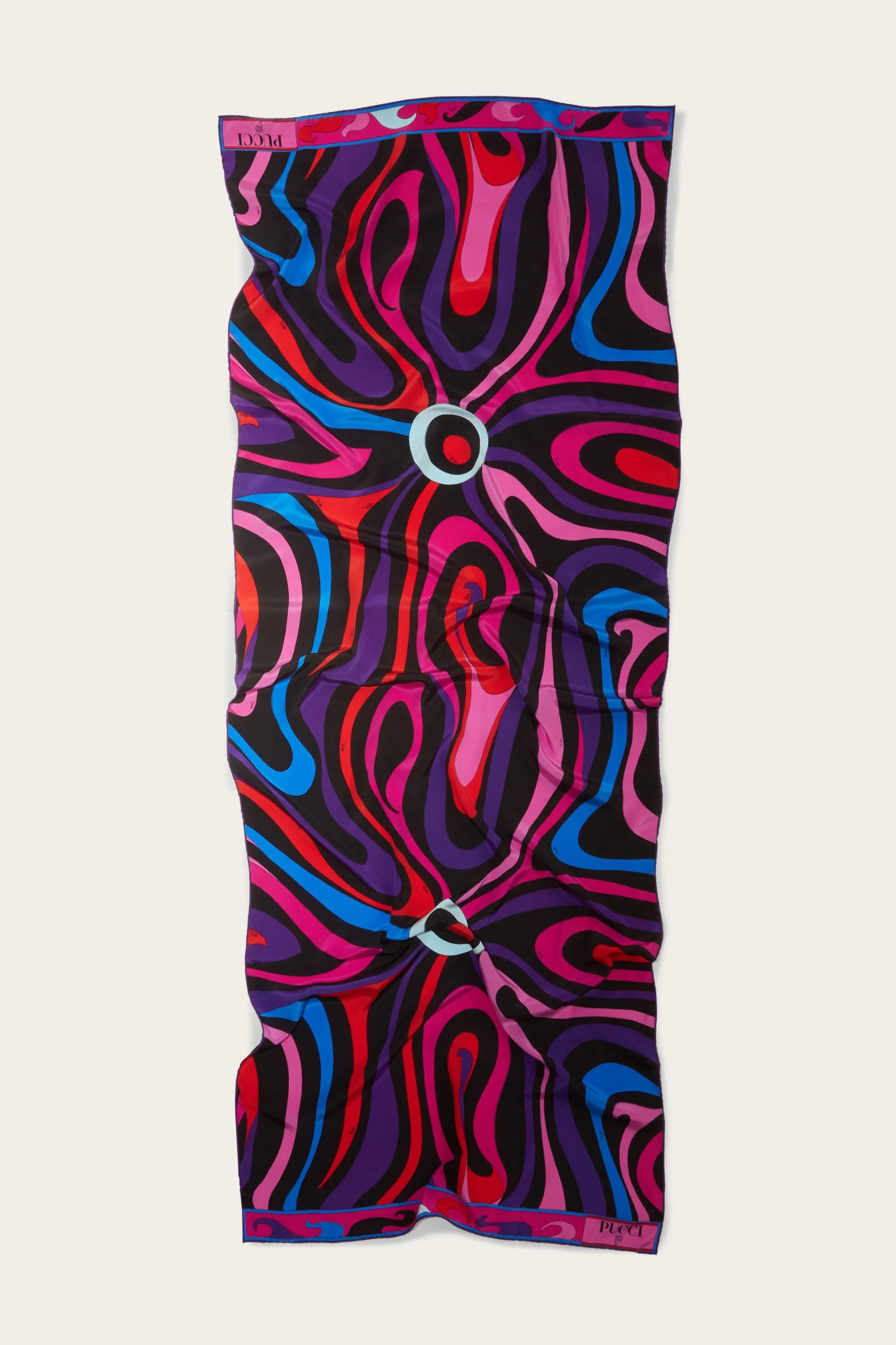 Marmo-Print Silk-Twill Stole