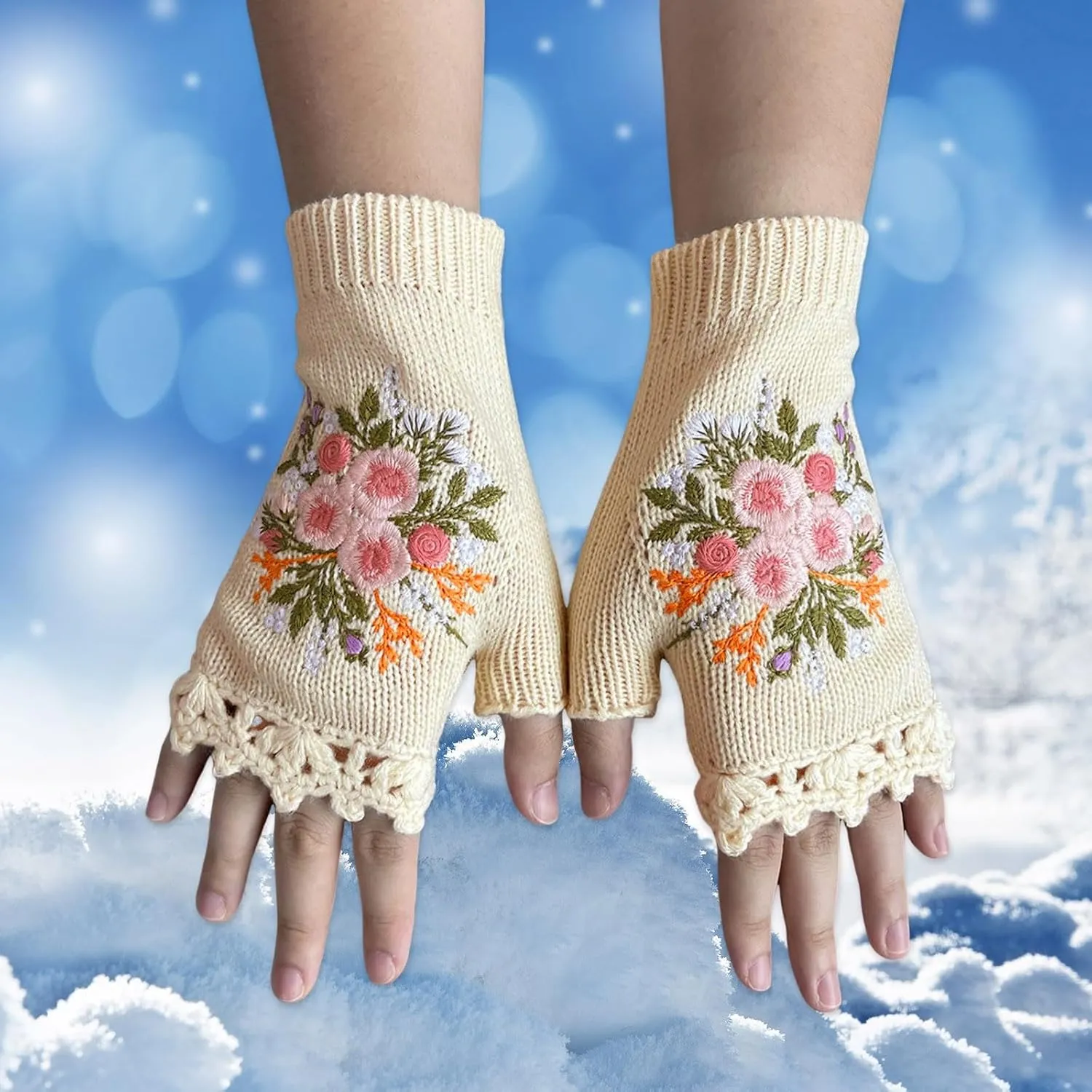 Motorcycle Driving Gloves Thermal Winter Gloves Winter Gloves with Touchscreen, Windproof and Warm Winter Glives