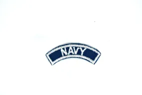 Navy Iron-on Patch 2.80" x 0.75" - 1 Piece