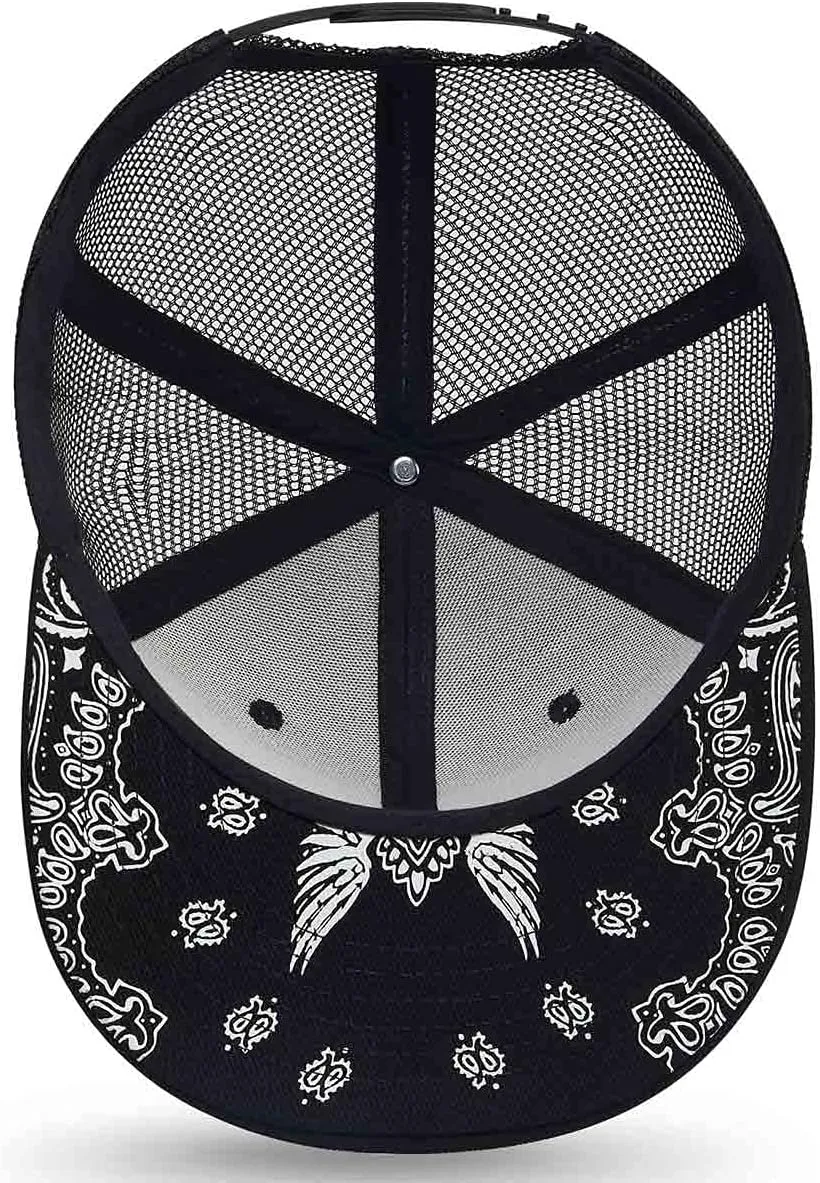 Quanhaigou Adjustable Snapback Hat for Men Women,Unisex Hip Hop Baseball Cap Flat Bill Brim Dad Hats