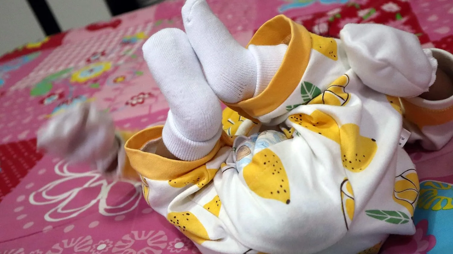 RATIVE Newborn Baby Socks 0-6,6-12 Months Terry Turn Cuff Socks for Boys Girls