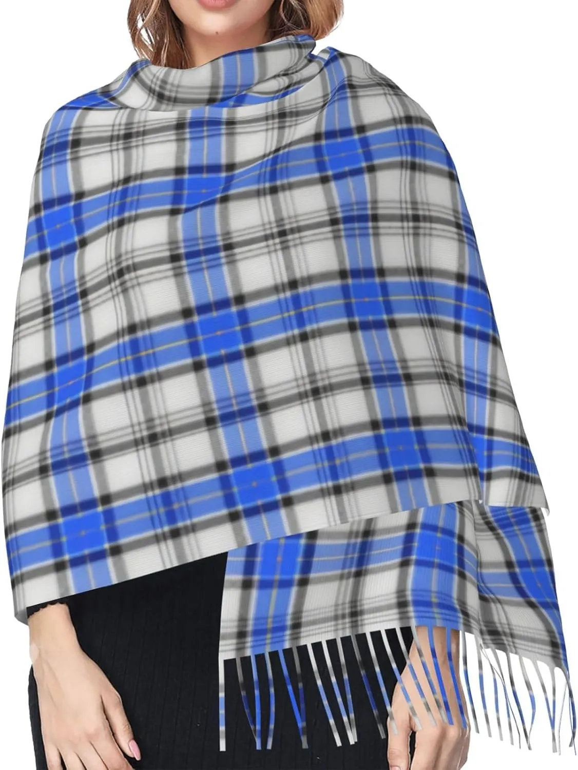 Scottish Clan Home Hume Tartan Plaid Imitation Cashmere Tassel Scarf Winter Scarf Autumn Softest Classic Warm