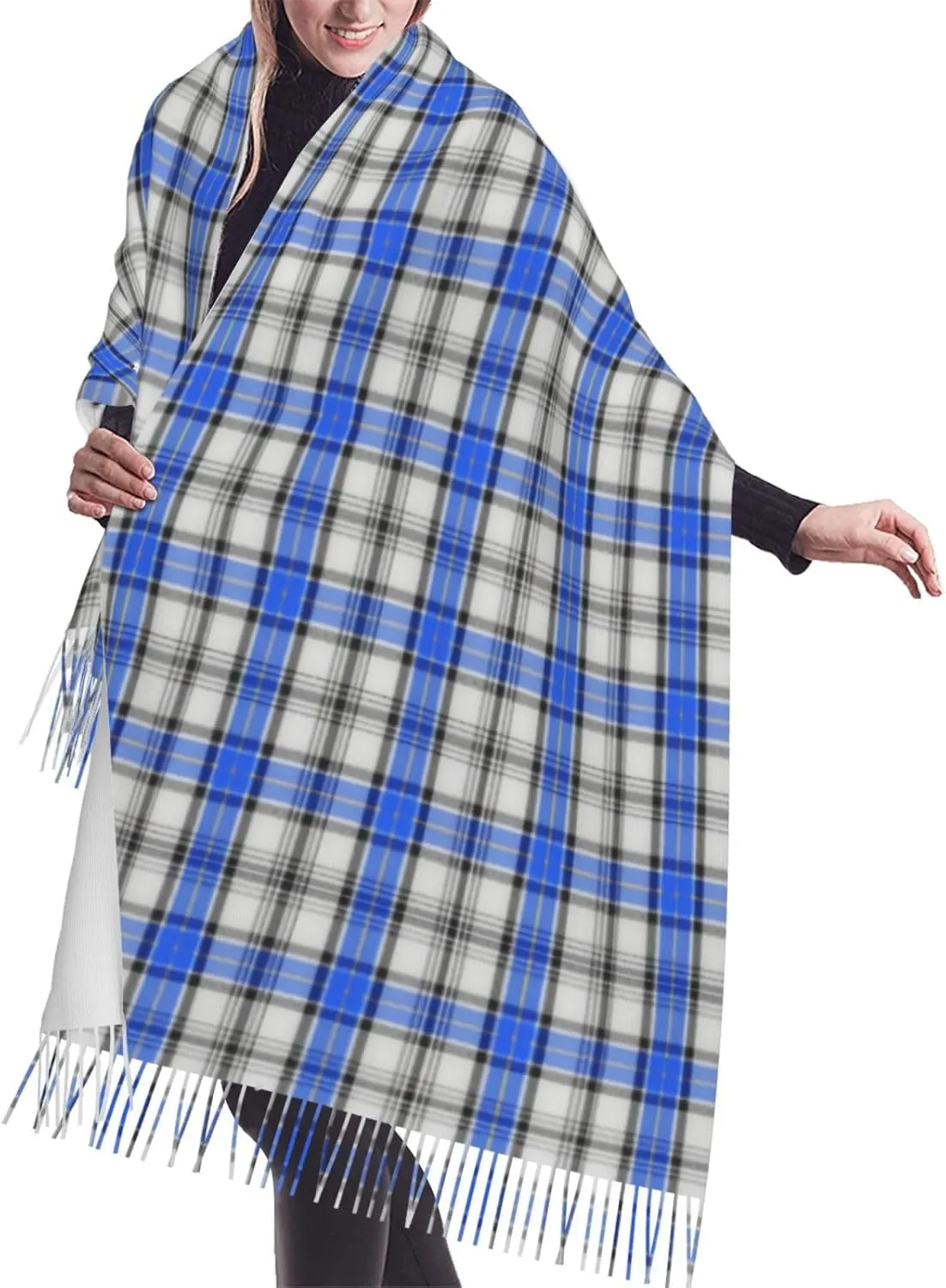 Scottish Clan Home Hume Tartan Plaid Imitation Cashmere Tassel Scarf Winter Scarf Autumn Softest Classic Warm