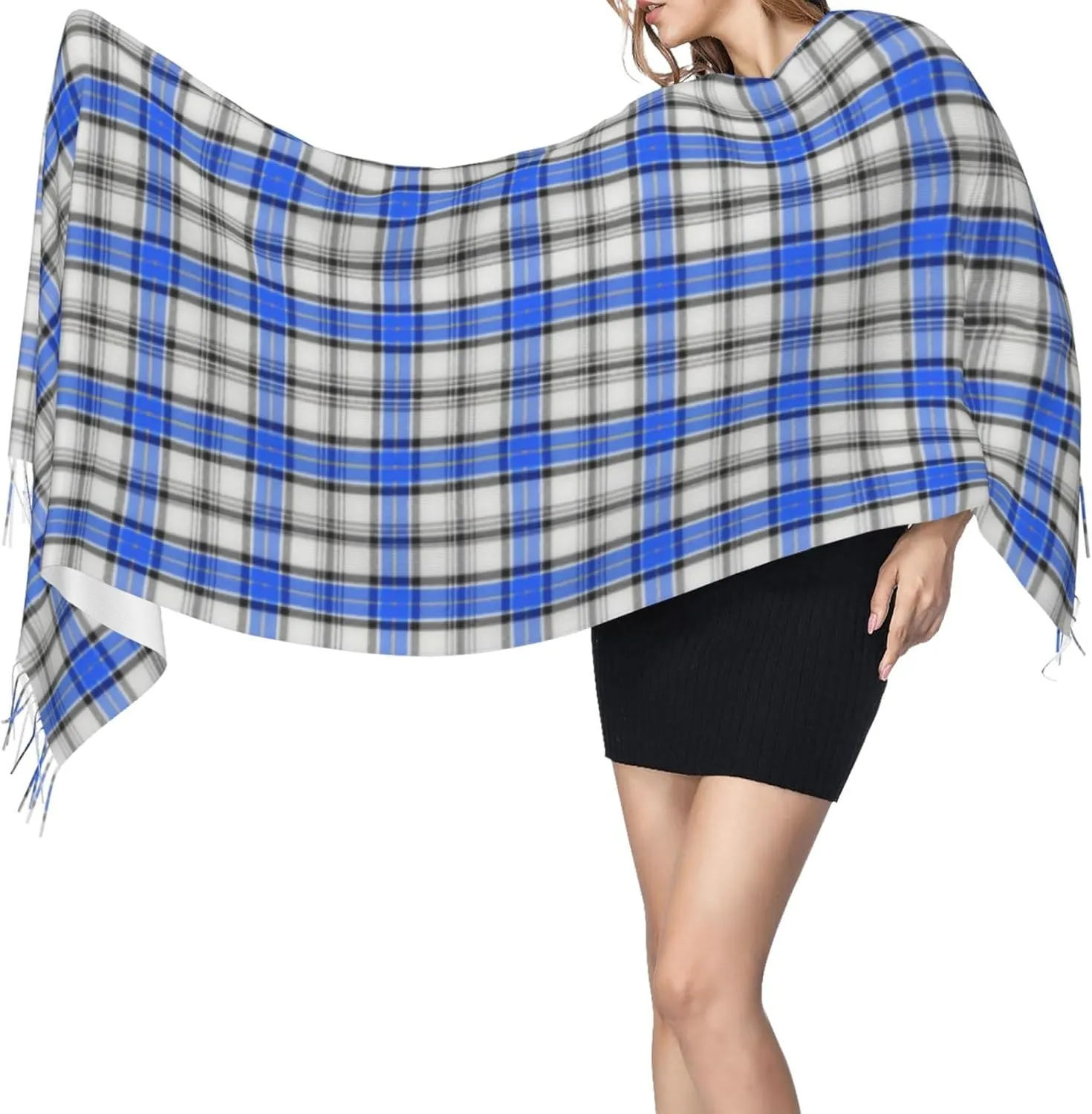 Scottish Clan Home Hume Tartan Plaid Imitation Cashmere Tassel Scarf Winter Scarf Autumn Softest Classic Warm