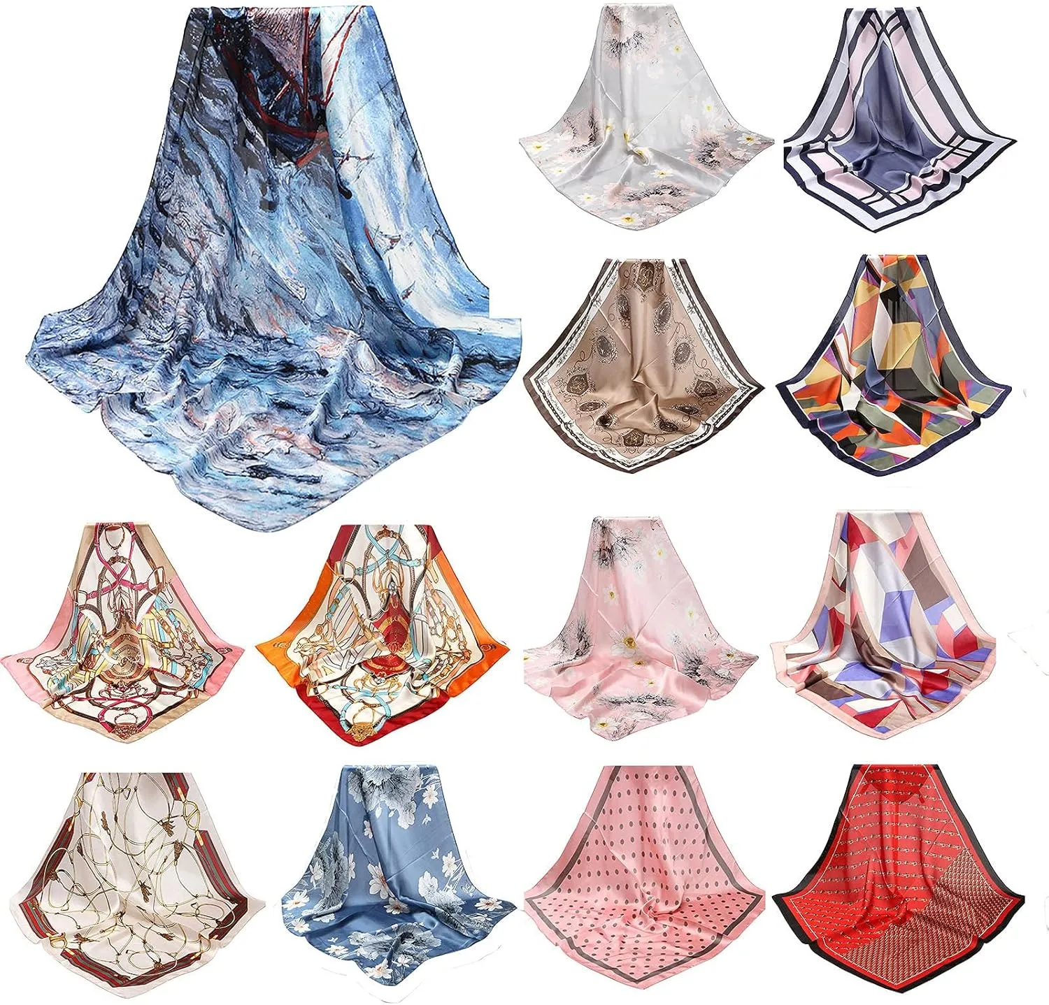 Sets Protective Bandana Women Coverage Multi-Purpose Wrap Gift Headband Scarf Scarf Antique Shawl (Color : Pink, Size : One Size)