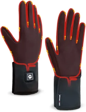 Soft Shell Heated Glove Liner for Men and Women Touch Screen Winter Gloves Rechargeable Battery Hand Warmers