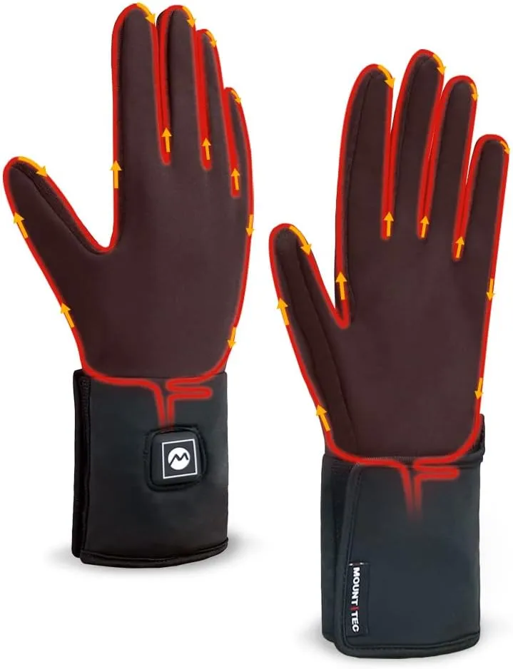 Soft Shell Heated Glove Liner for Men and Women Touch Screen Winter Gloves Rechargeable Battery Hand Warmers