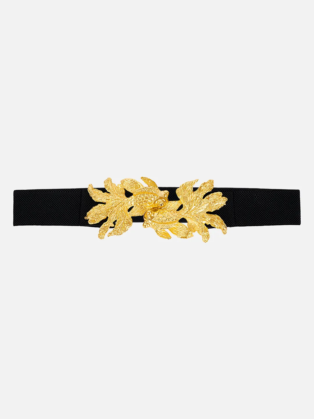 Statement Buckle Broad Elasticated Belt