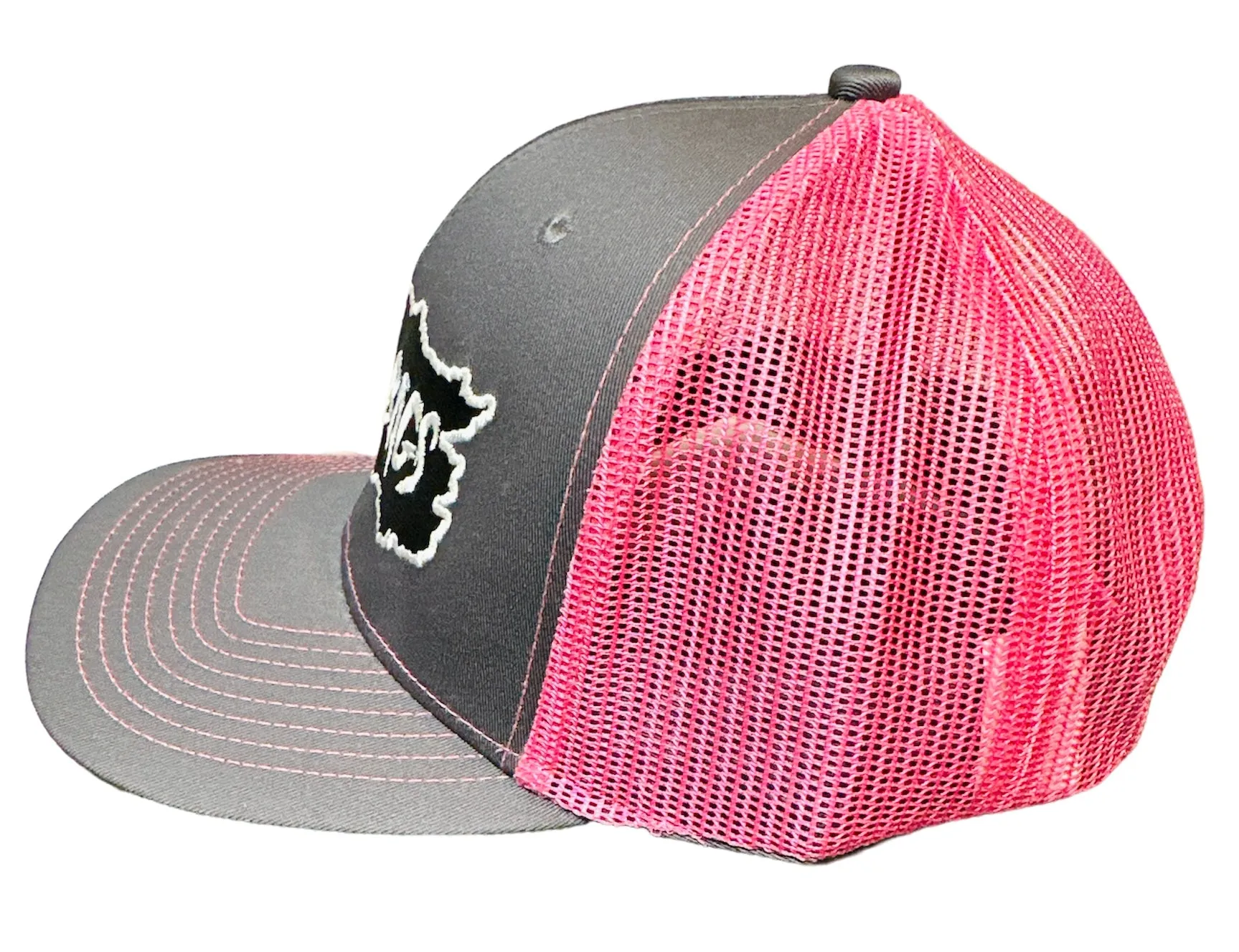 Swag Bags Grey/Pink Hat