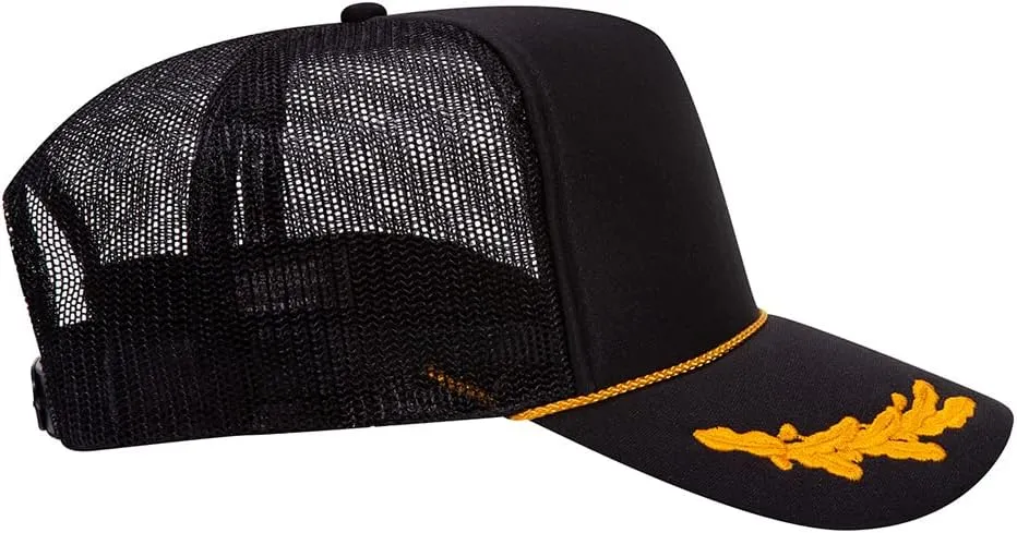 The Hat Pros High Crown 5 Panel Mesh Back Foam Front Trucker Cap with Snapback Closure | Bulk Packs Available