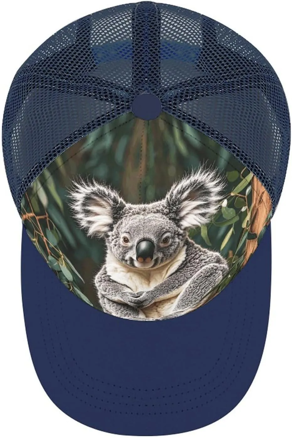 The Lovely Koala Adult Baseball Cap Hollow Baseball Hat Sun Visor Hat Adjustable Golf Hat for Men Women