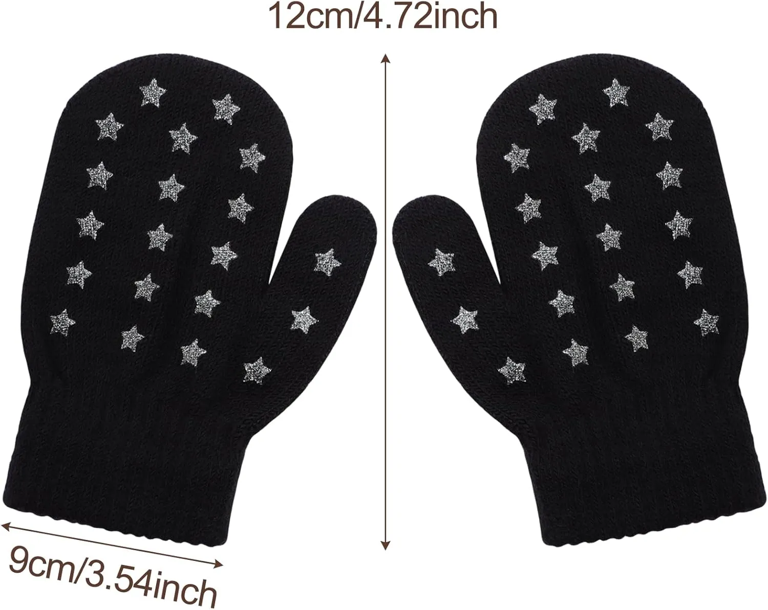 Toddler Baby Winter Hat Scarf Gloves Set Double Pompom Infant Boys Girls Beanie Hat with Warm Knitted Gloves 1-5 Years
