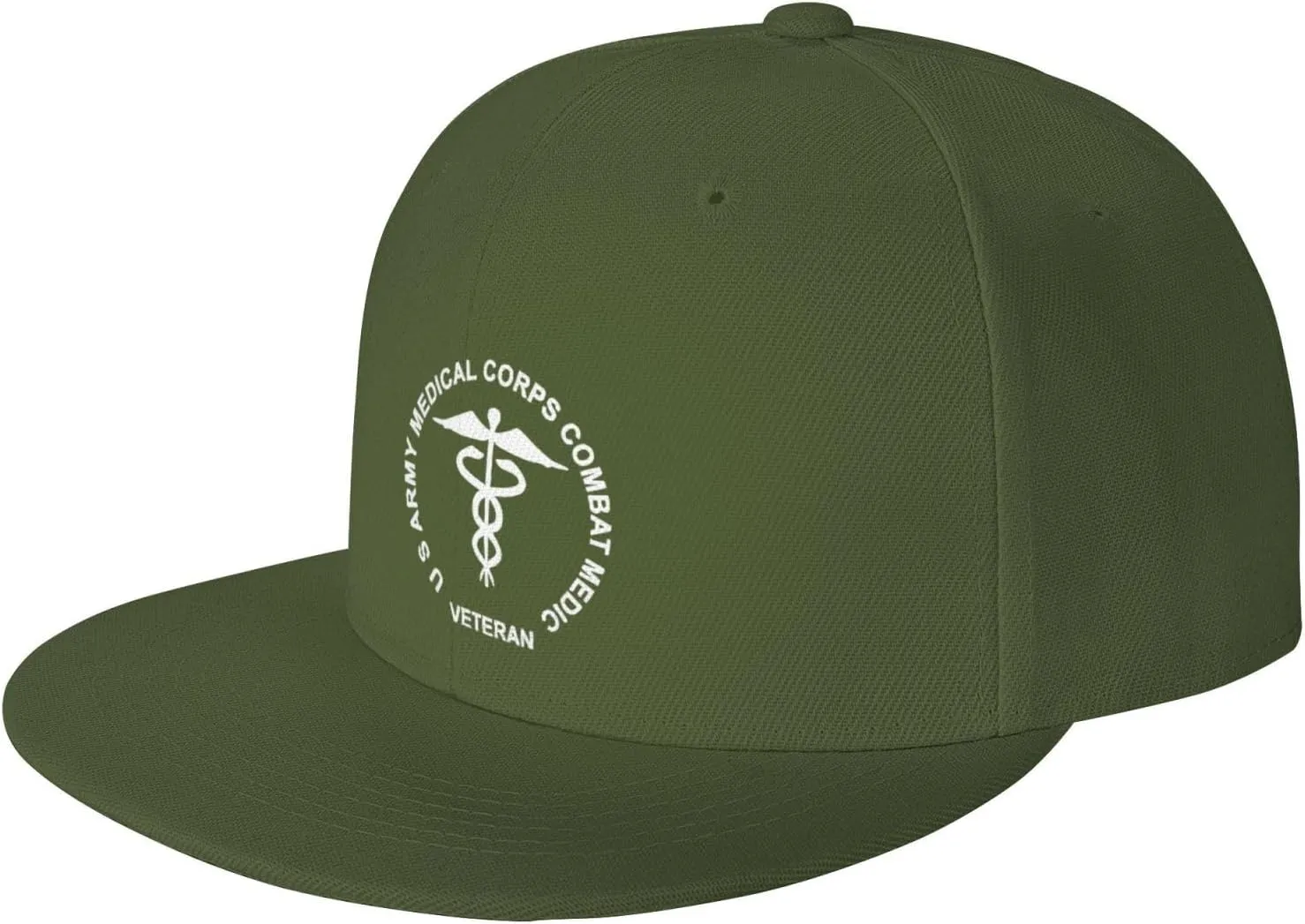 Us Army Combat Medic Veteran Unisex Baseball Cap Adjustable Flat Brim Hat Trucker Hat