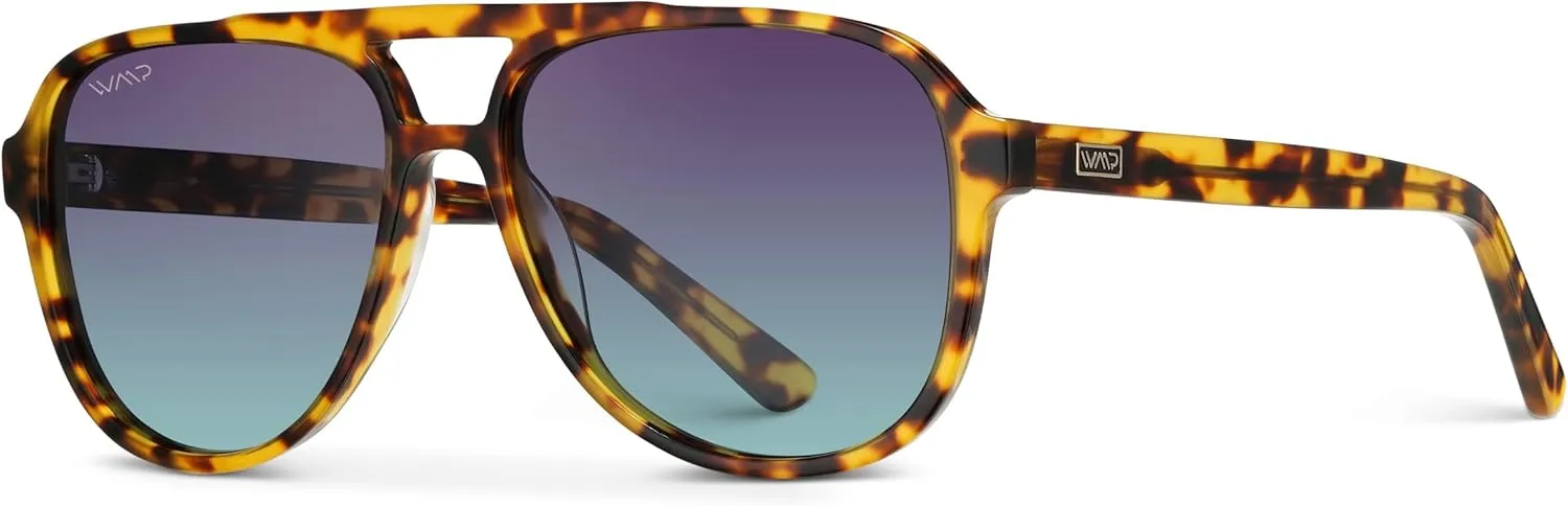 WearMe Pro Chic Retro Oversized Polarized Sunglasses: Statement Aviator for Women