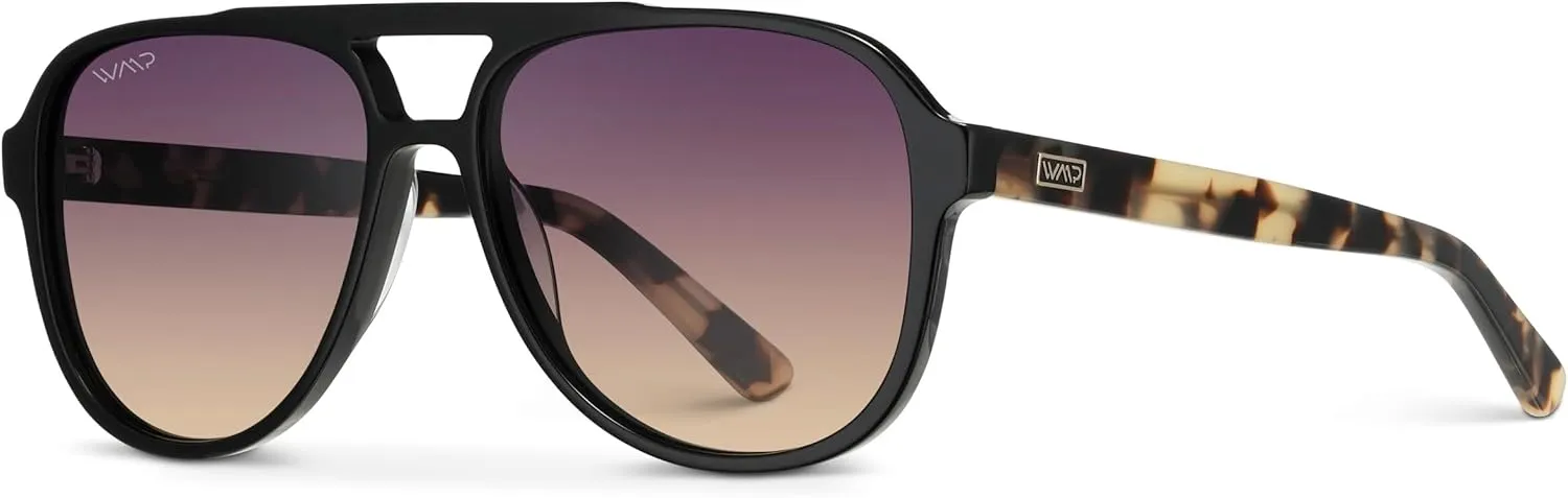 WearMe Pro Chic Retro Oversized Polarized Sunglasses: Statement Aviator for Women