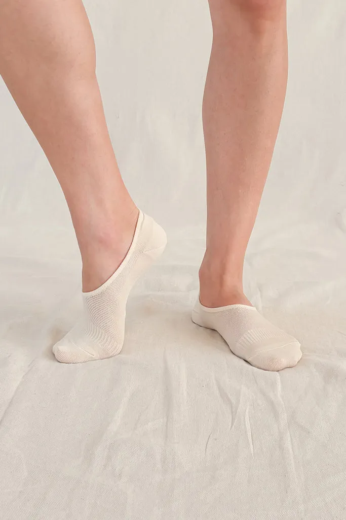 Women's Hidden Bamboo Socks 2 Pack - Nude