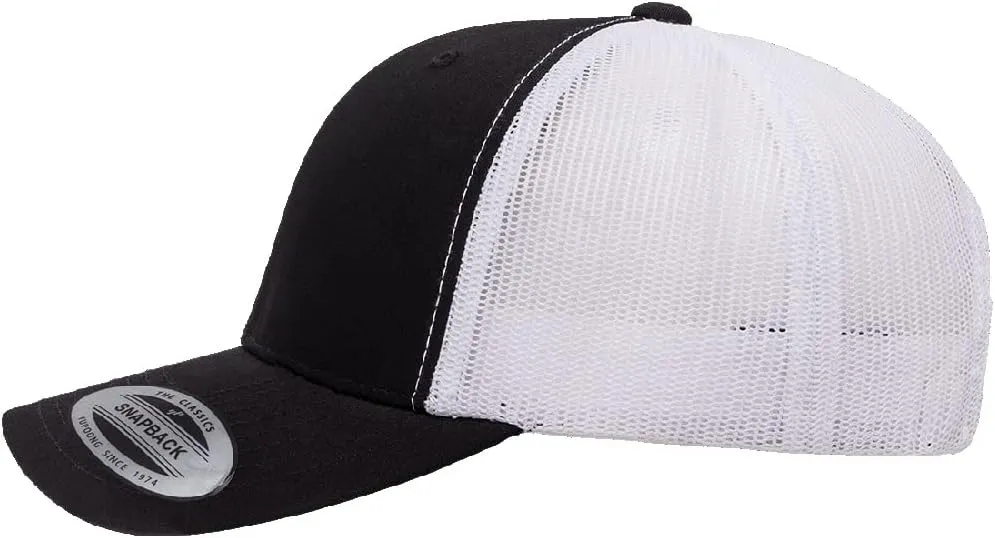 Yupoong Classic Premium Mesh 6 Panel Retro Trucker Cap | Mid Profile Snapback | OSFA | Bulk Pack Available