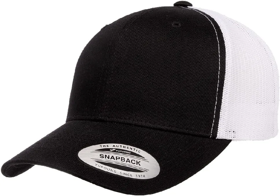 Yupoong Classic Premium Mesh 6 Panel Retro Trucker Cap | Mid Profile Snapback | OSFA | Bulk Pack Available