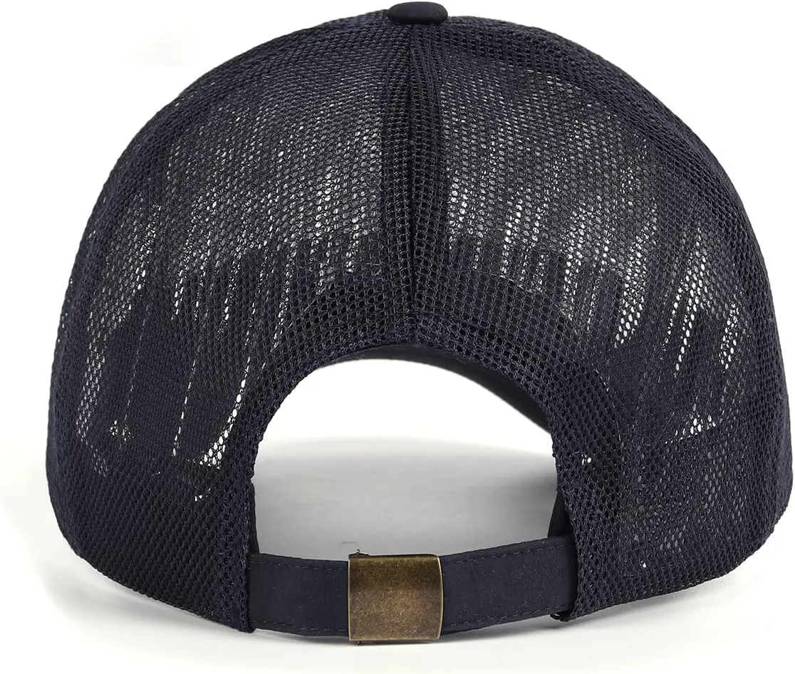 Zylioo XXL Oversize Baseball Mesh Cap,Breathable Cool Running Hat,Adjustable Summer Caps for Big Heads 21.5"-25.5"